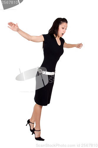 Image of Woman in black dress