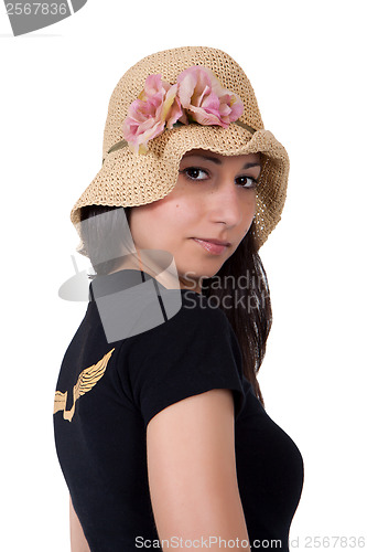 Image of Woman with hat