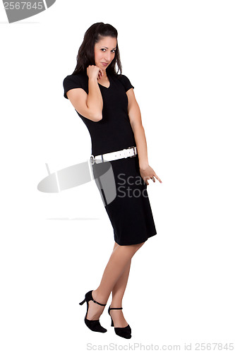 Image of Woman in black dress