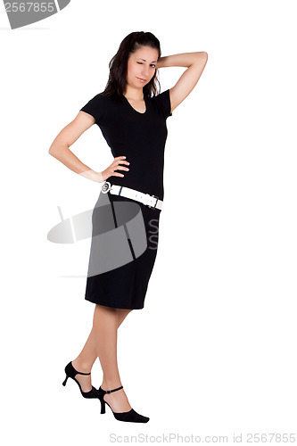 Image of Woman in black dress