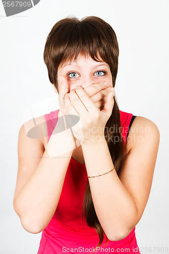 Image of Young girl being gagged