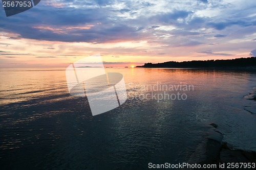 Image of Sea sunset