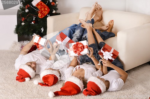 Image of Family celebrating New Year