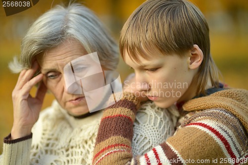 Image of Grandmother with her grandson