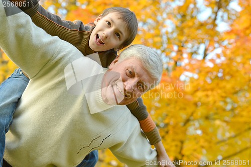 Image of Grandparent and kid