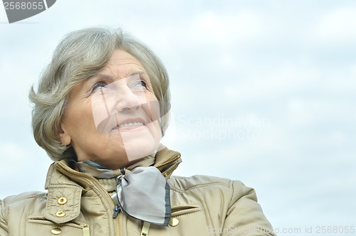 Image of Nice elderly woman