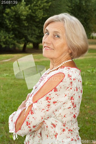 Image of Gorgeous elderly woman