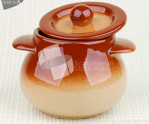 Image of Brownish Stoneware Pot