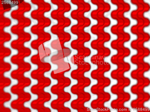 Image of Red Wavy Scales pattern or texture