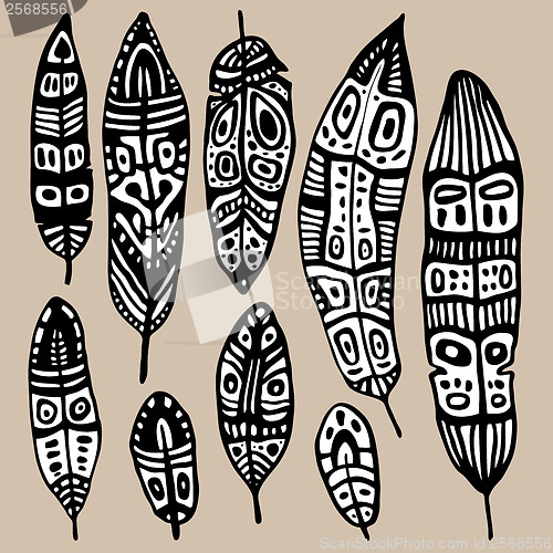 Image of Ethnic Feather Set