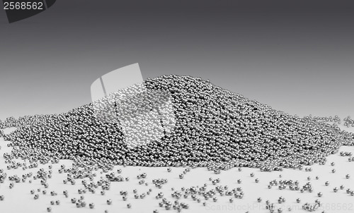 Image of pile of metallic beadlets