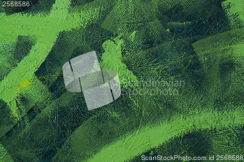 Image of painted green background