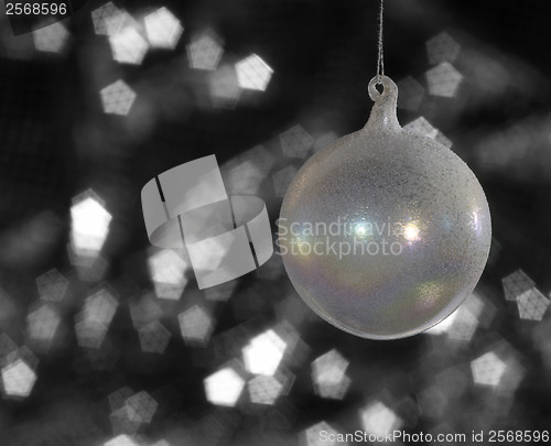 Image of iridescent Christmas bauble