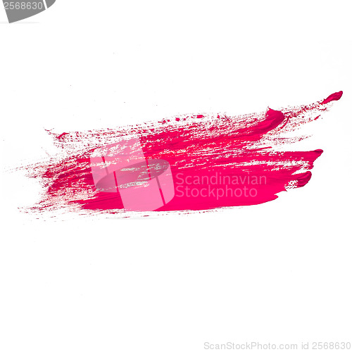 Image of red pink watercolors spot blotch isolated