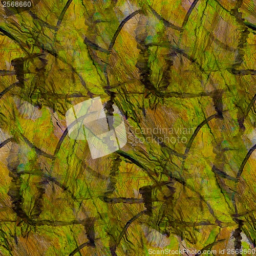 Image of grunge brown, yellow, green band texture, watercolor seamless, b