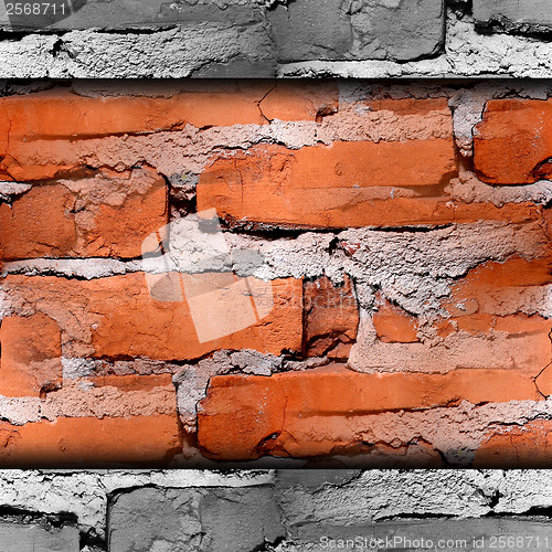 Image of texture red brick wall wallpaper for your message