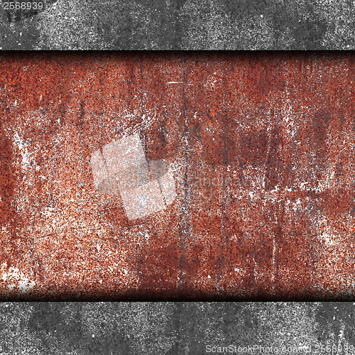 Image of brown rusty iron background wall abstract stone te