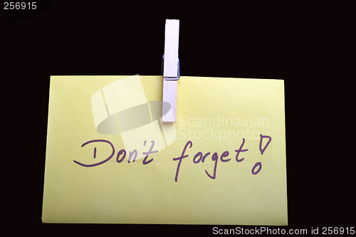 Image of Don't forget