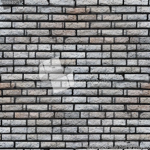 Image of seamless decorative, brick, gray wall background grunge fabric a