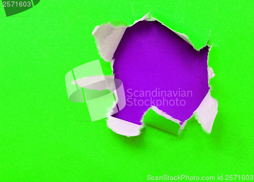 Image of torn green paper with space for your message