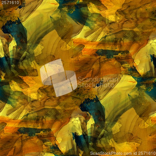 Image of art yellow, blue seamless texture watercolor