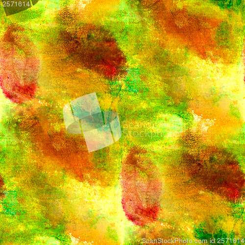 Image of yellow africa green watercolor background seamless texture