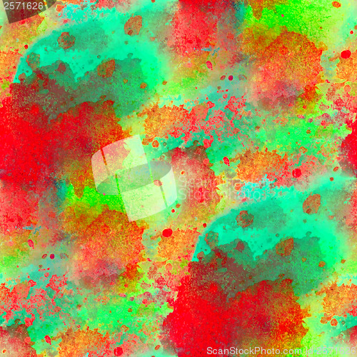 Image of green red seamless art macro texture watercolors background