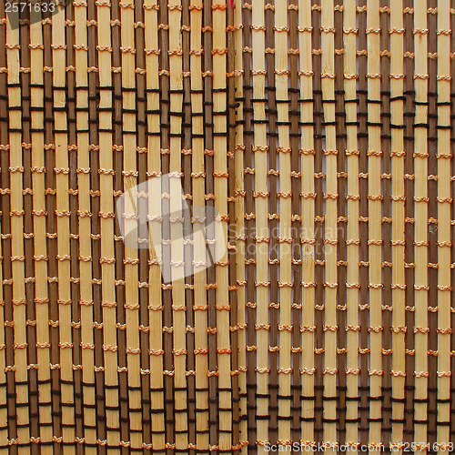 Image of mat bamboo background wooden texture wood natural asian closeup 