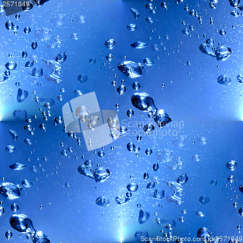 Image of seamless texture of water with bubbles and drops