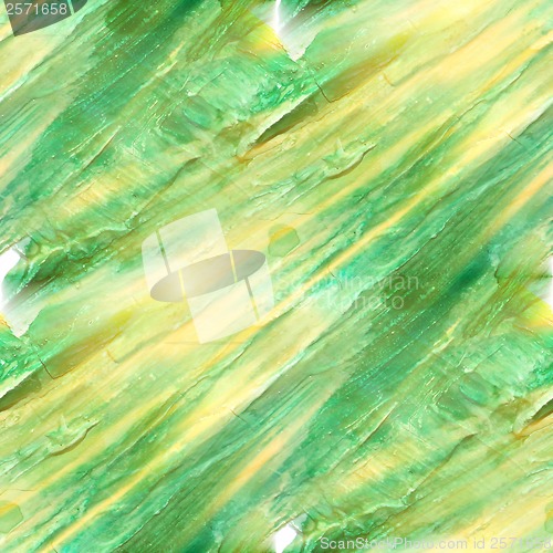 Image of sunlight art daub watercolor green cross background abstract pap