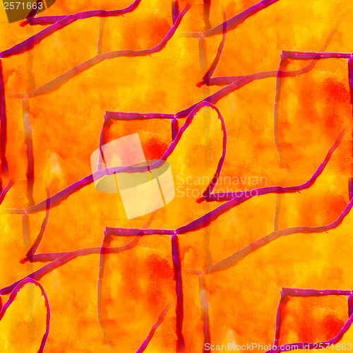 Image of seamless yellow background watercolor abstract art