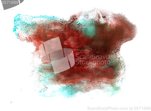 Image of brown, blue spot blotch texture isolated on a white background