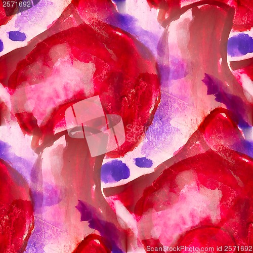 Image of seamless red, purple cubism abstract art Picasso texture waterco