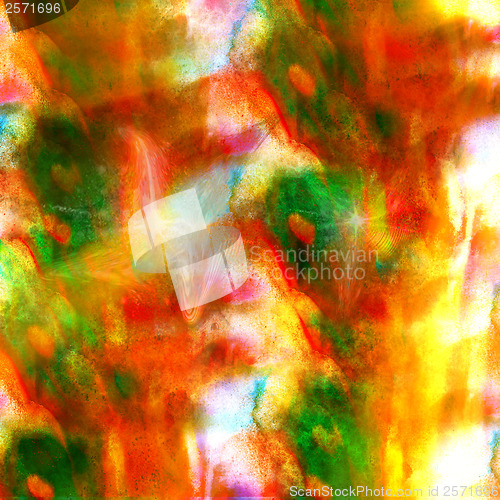 Image of seamless green red texture color watercolour abstract