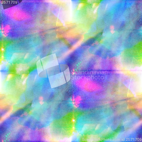 Image of seamless color background watercolor art blue, green, purple wat