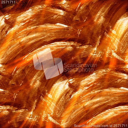 Image of sunlight brown, strips seamless texture watercolor