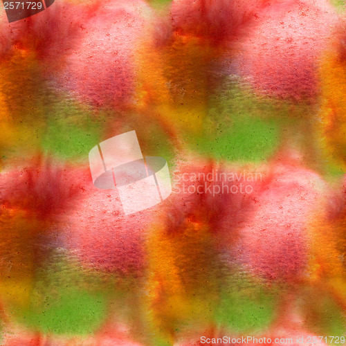 Image of seamless texture watercolor wallpaper red green yellow backgroun