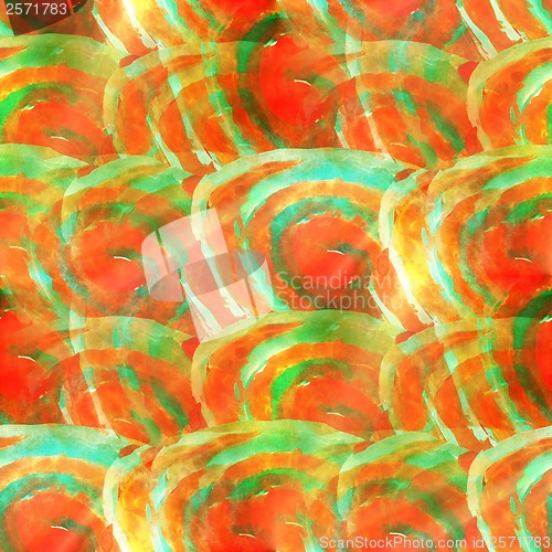 Image of paint hand background green, red seamless art wallpaper watercol