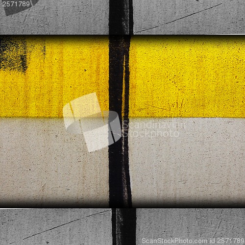 Image of metal yellow background texture steel grunge plate iron metallic