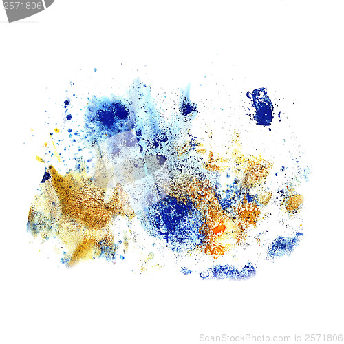 Image of blots and stains blue texture