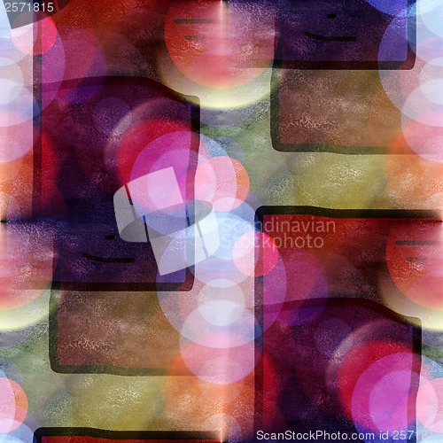Image of square sunlight macro black stains, watercolor seamless texture