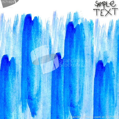 Image of art watercolor blue background abstract paper texture isolated w