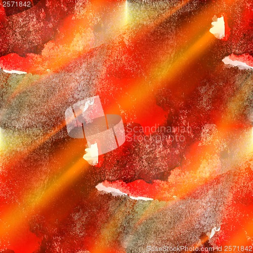 Image of sunlight watercolor brush abstract art red black artistic isolat