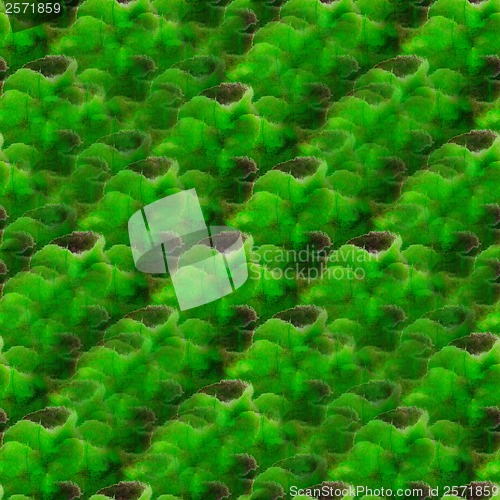 Image of wallpaper green black paint watercolor seamless texture with spo