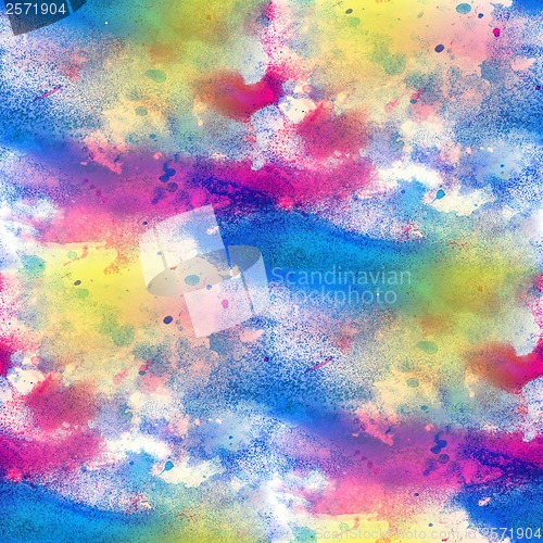 Image of artist blue red watercolor background, seamless