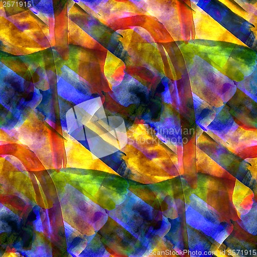 Image of blue, green, yellow seamless cubism abstract art Picasso texture