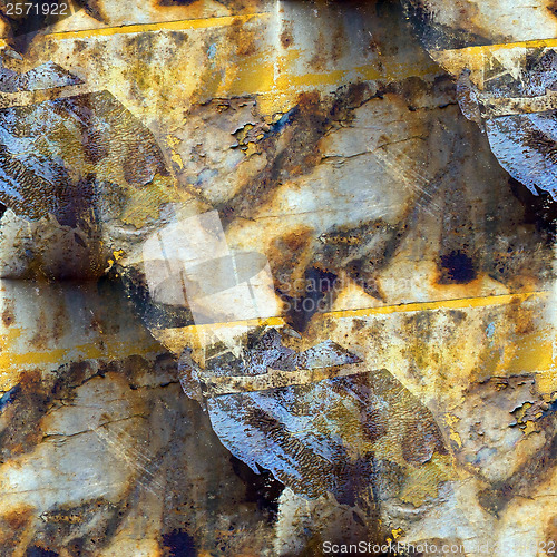 Image of abstract seamless texture charred burnt old iron with cracks and