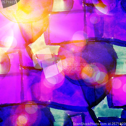 Image of sunlight blue, purple seamless watercolor abstract background pa