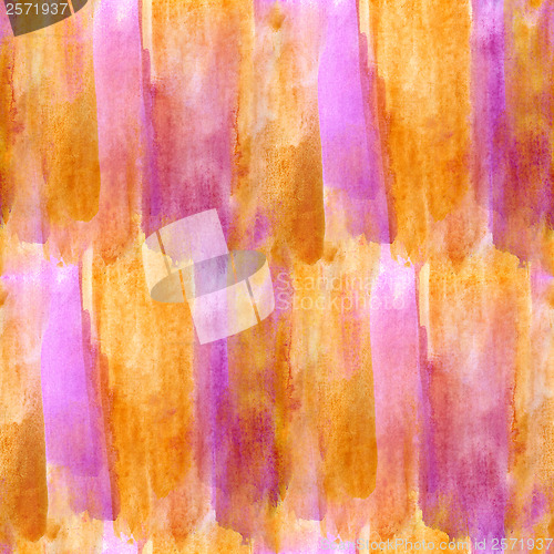 Image of grunge yellow purple texture, watercolor seamless background, ar