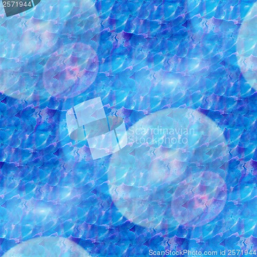 Image of glare from seamless blue art macro texture watercolors backgroun